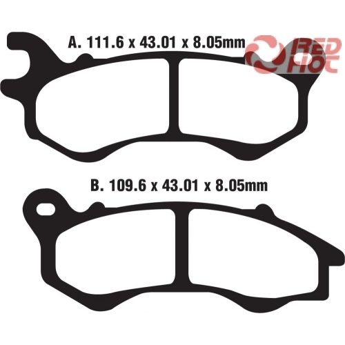 EBC SFA 603HH Scooter szinter fékbetét